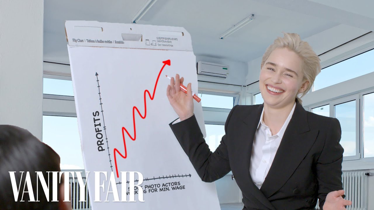 Emilia Clarke Re-Creates Stock Photos | Vanity Fair