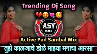❤️‍🔥Tuze Kajlache Dole Marathi song 💘 तुझे काजळाचे डोळे माझ्या मनाचा आरसा Dj Song | Marathi Dj Song🥰