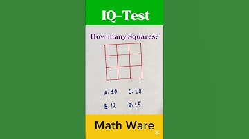 IQ-Test | How many Squares? #shorts #maths