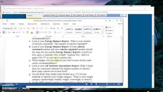 MyDietAnalysis Project Part Four