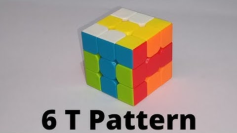 Make 6 T Pattern on Rubik