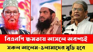 বিএনপি ক্ষমতায় আসলে - সকল আলেম ওলামাদের মুক্তি দেওয়া হবে - BNP NEWS