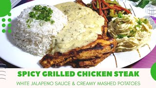 How to make best Chicken Steak With Pan Roasted Vegetables Potato Mash at home easily