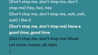 Queen - Don't Stop Me Now (Lyrics)