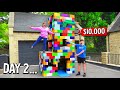 LAST TO LEAVE 3 STORY LEGO HOUSE, KEEPS IT! - Challenge