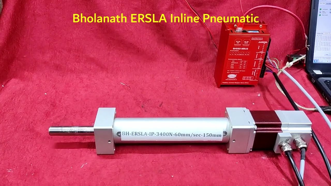 Electric Rod Style Linear Actuator | Inline Pneumatic | Modbus Step Servo Motor | Bholanath | Hin