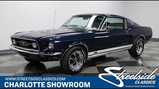 1967 Ford Mustang GT Fastback S Code for sale | 7852-CHA - YouTube