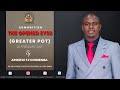 Sunday Service 28 February 2021 Apostle T.F Chiwenga (Greater Pot 1) Admonition: The Opened Eyes
