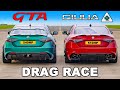 Alfa Giulia GTA v Quadrifoglio: DRAG RACE