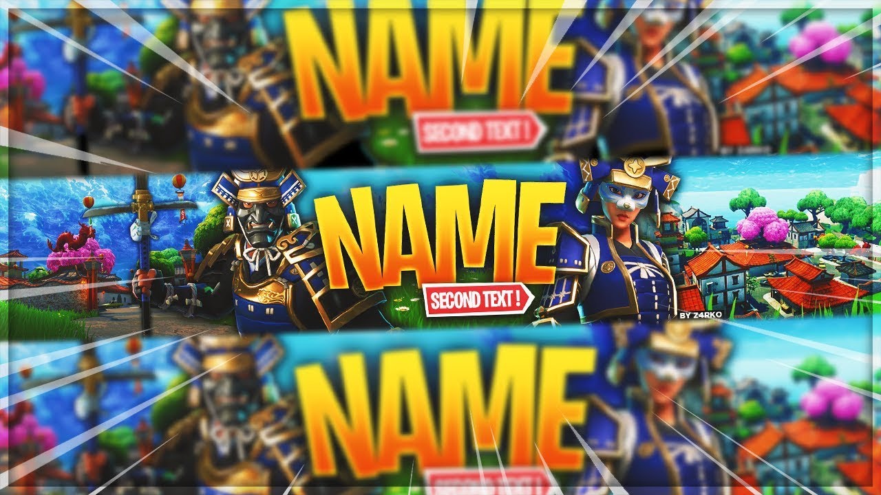 [FREE] BANNER TEMPLATE FORTNITE *NEW* SKINS (SKINS MUSHA / HIME SAMURAI ...