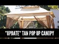 *Update*Tan Pop Up Canopy with Netting, (11' x 11') By Wilson & Fisher
