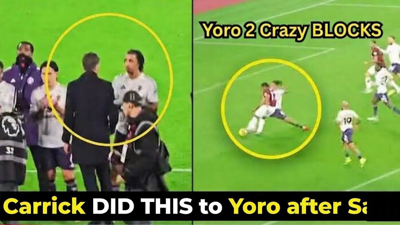 Carrick Can't Stop PRAISING Leny Yoro after 2 GOAL-SAVING BLOCK helps Man United 1-1 vs West Ham