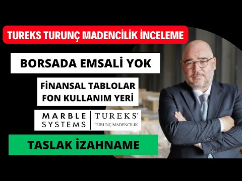 TUREKS TURUNÇ MADENCLİK MARBLE SYSTEM TASLAK İZAHNAME #marbl