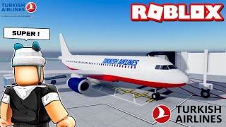 Türk Hava Yolları  Turkish Airlines Uçağı Yaptım !!  Roblox