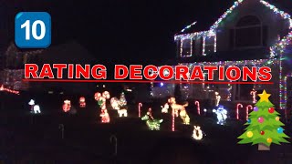 VLOGMAS DAY 5 RATING CHRISTMAS DECORATIONS