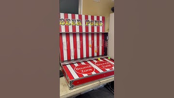 Flight cases beer pong side stall, carnival game.