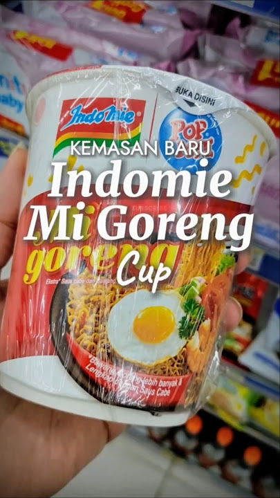 Akhirnya ... Indomie Mi Goreng Cup Pakai Kemasan Baru, Seperti yang di Luar Negeri!
