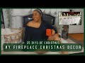 My Fireplace Christmas Decor | Come Decorate My Mantle With Me | Sydni Michelle Lifestyle