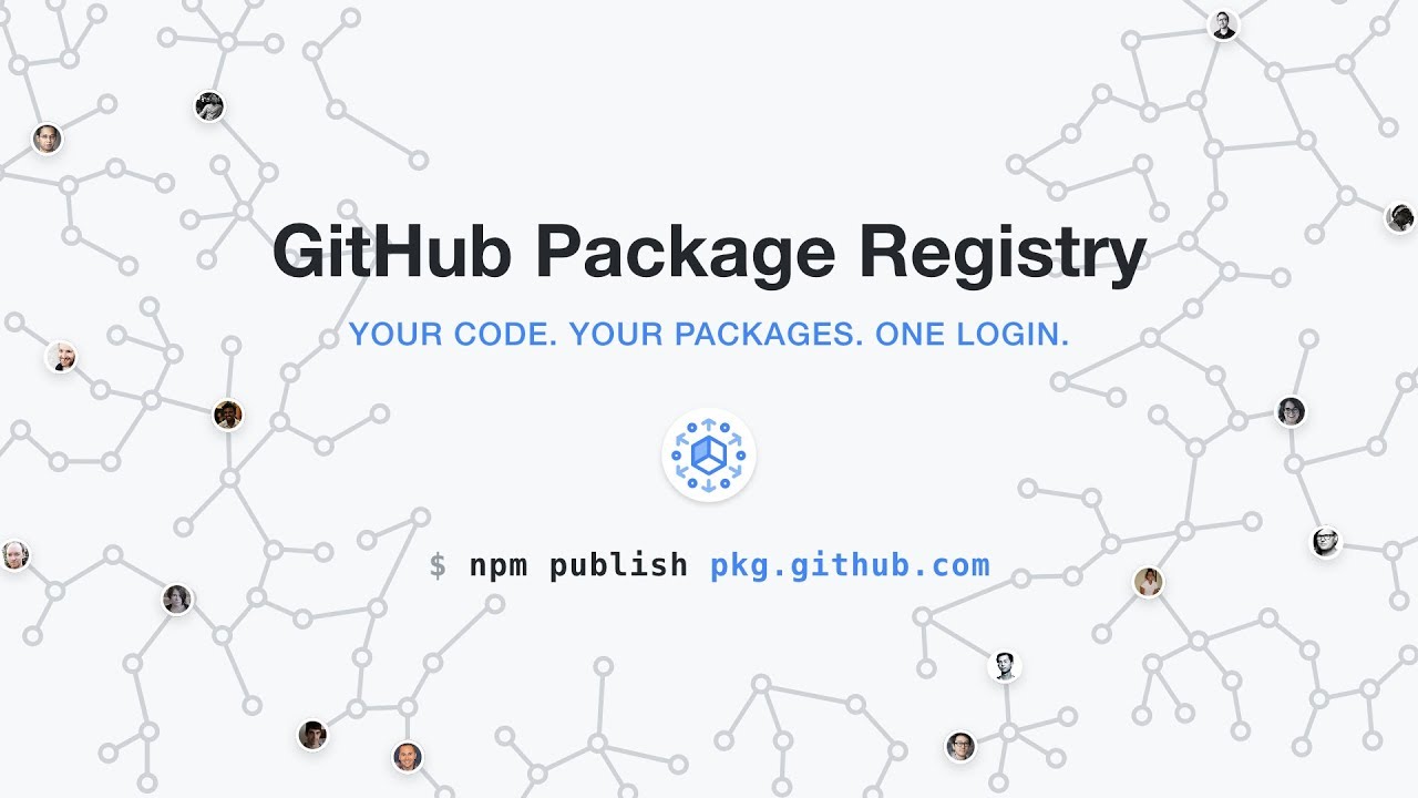 Git package. GITHUB packages. GITHUB package Registry icon.