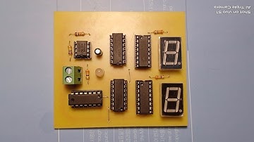 #17 Thiết kế mạch đếm 00-25 sử dụng 7490 hiện thị trên LED 7 thanh