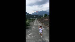 1070610 屏東縣三地門河堤 口袋風箏試放