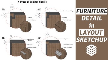 Layout SketchUp Lesson#33 How to do Furniture detail in Layout sketchup