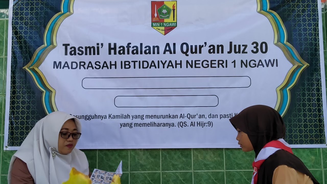 RATUSAN SISWA SEMANGAT IKUTI PROGRAM TAHFIDZUL QUR'AN @kemenagngawi8852