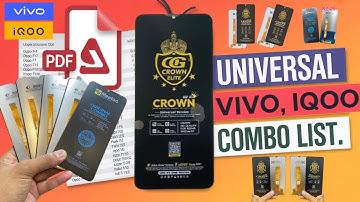 Vivo Universal Folder List | Vivo Universal Combo List | Vivo All Universal Combo List | Display