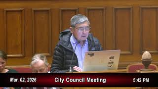 Cambridge City Council Meeting – March 2, 2026