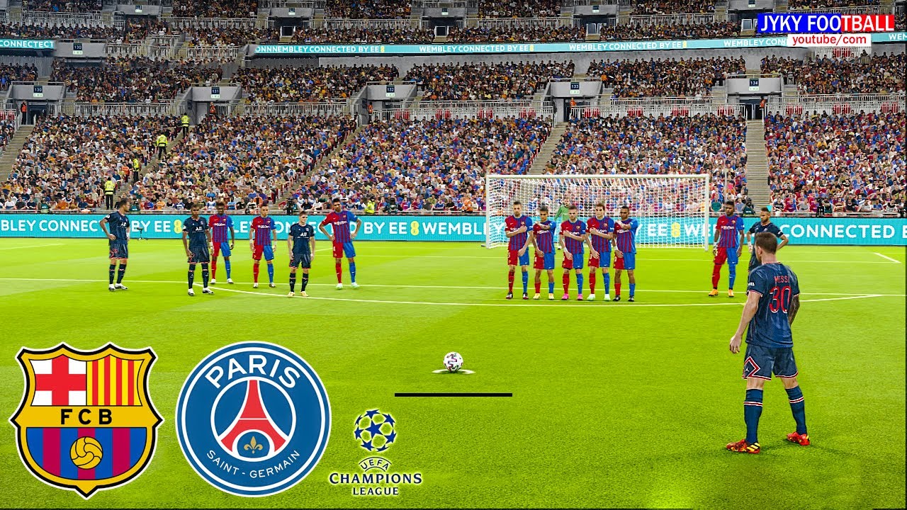 QUARTAS DE FINAL CHAMPIONS LEAGUE PSG VS BARCELONA, MESSI vs BARÇA - PES  2021 - MASTER LEAGUE #49 