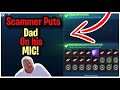 Scammer Puts DAD! On The Mic! (Scammer Gets Scammed) Rocket League