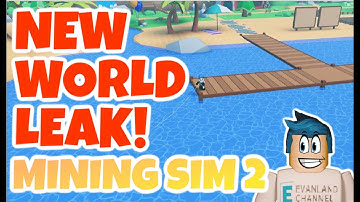 SUMMER UPDATE LEAK - NEW WORLD IS COMING IN MINING SIMULATOR 2 ROBLOX || MINING SIM 2