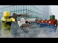 Zombie apocalypse in city  brick rigs multiplayer gameplay  lego zombie apocalypse