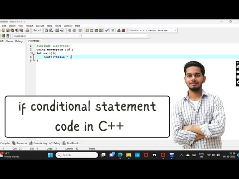 if conditional statement code in C++ - YouTube