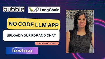Build Chat With PDF LLM App with NO Programming | Flowise AI and Bubble I NO CODE