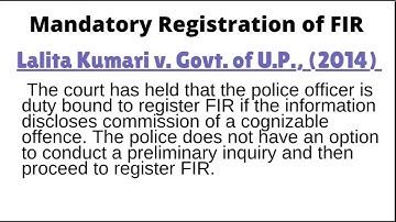 CrPC || Sec 154 - FIR- Essentials, Refusal, Delay in FIR, Mandatory registration & Evidentiary value