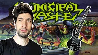 Municipal Waste - The Art Of Partying (bass cover)