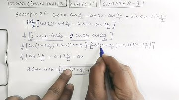 Class 11 Maths | Chapter 3 | Trigonometric Functions | Example 26.| Full Explanation Z C 10 11 12