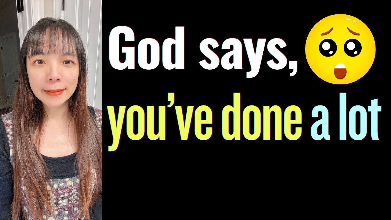 God asks me to give you an "AMAZING MESSAGE." You must have done so ...