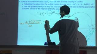 Quadratic Word Problem: Rocket Hits Ground