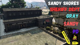 Sandy Shores Sheriff Dep | Gray Sandy PD | Ymaps | MLO | FiveM Modes| QB Core Server