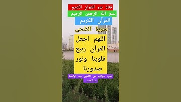 القرآن الكريم. سورة الضحى @qurani-jannati @Quran_Best_Voices #قران_كريم #اكسبلور #religion #ترند