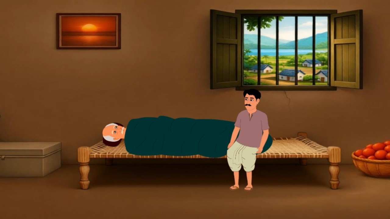 बीमार पिता का रहस्य | cartoon story in hindi | moral stories | moral kahani