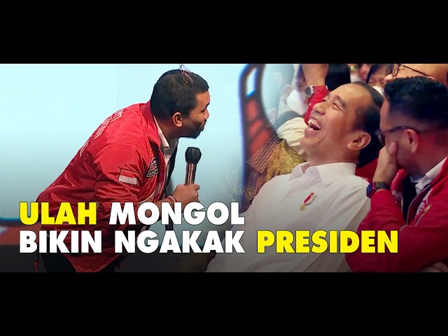 Mongol Stres, Bikin Presiden Jokowi Tertawa Hingga Manggut-Manggut dengar Usulannya class=