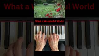 Video thumbnail of "I see trees of green… #easypiano"