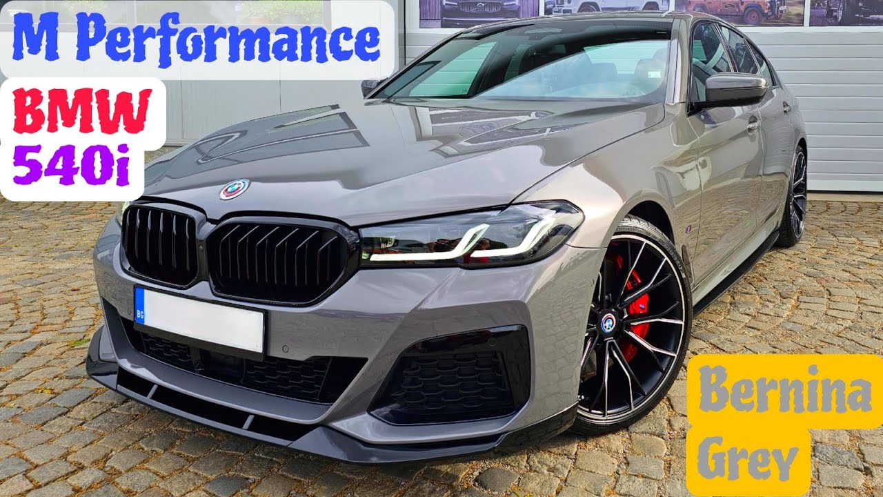 BMW G30 LCI 540i B58 Xdrive M Performance Bernina grey amber Ogryzek ...
