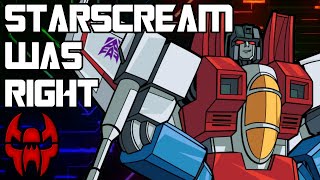 G1 Starscream Was Right To Overthrow Megatron