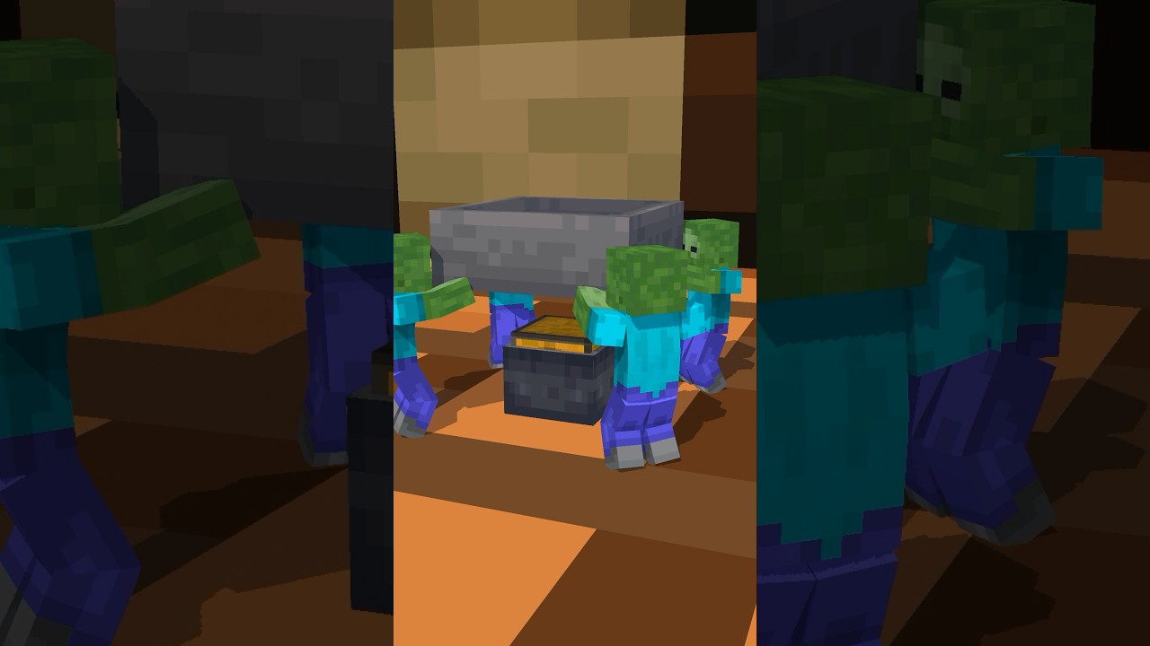 あなたの作業台にもきっと彼らいるハズです。They must be on your workbench too (Hopper Ver)【Minecraft Animation】