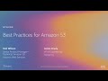 AWS re:Invent 2019: [REPEAT] Best practices for Amazon S3 (including storage classes) (STG302-R)