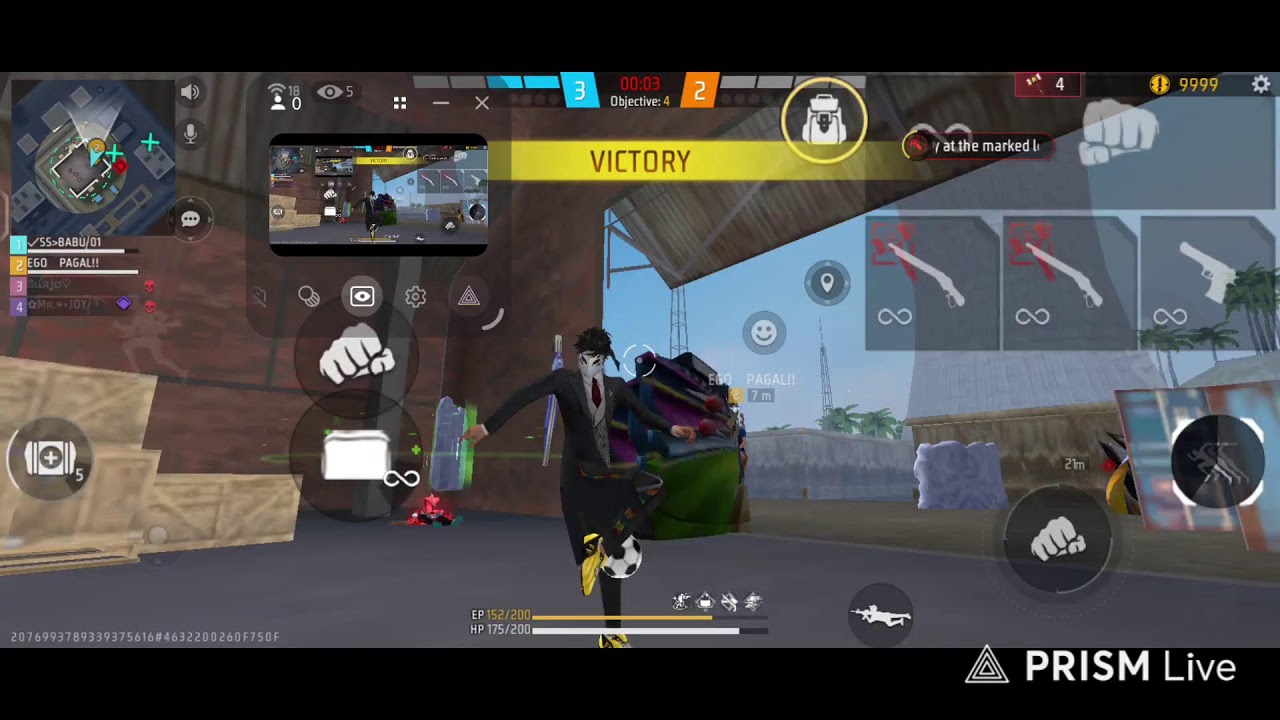 ZX BABU LIVE is live! 1 vs 3. costem jetnai par 100 ka redeem